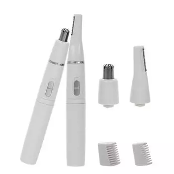 Sagit 2 в 1 электрический нож для ушей в носу для мужчин и женщин, нож для формирования бровей One Size белый