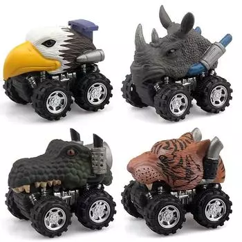 Sagit Animal Детская Подарочная Игрушка Модель Динозавра Мини Игрушечный Автомобиль Подарок Отступить Автомобили Игрушка