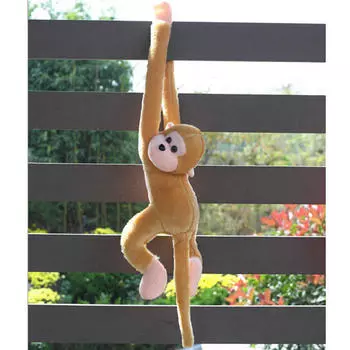 Sagit Cute Screech Monkey Плюшевая игрушка Кукла Гиббонс Детский подарок Коричневый One Size
