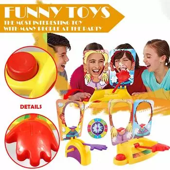 Sagit DoubleSmashing Pie Machine, машина для пощечины торта, хитрая игра для пощечин, большой размер, настольная игра из пенопласта