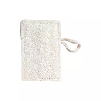 Sagit Губка из люфы Большая отшелушивающая губка для душа Премиум Натуральная экологически чистая египетская губка из люфы для душа One Size белый