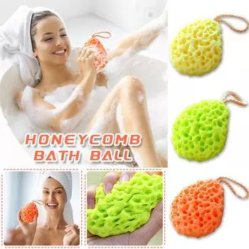 Sagit Honeycomb, губка, ванна, шарик, душ, губки, для чистки, отшелушивания, тела, губка One Size зелёный