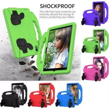 Sagit Kids EVA чехол-подставка для Galaxy Tab A8 SM-X200 SM-X205 чехол 10,5 дюймов чехол для планшета с большим пальцем One Size чёрный