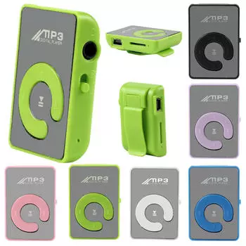 Sagit Mini Clip Цветочный узор MP3-плеер Поддержка музыкальных носителей