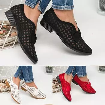 Sagit модные ретро женские дышащие полые повседневные туфли в римском стиле на низком каблуке сандалии 36 чёрный