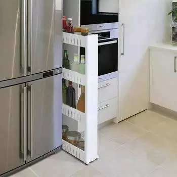 Sagit Plastic,зажим,стойка,хранение,стойка,холодильник,кухня,зазоры,полка,ванная,стойка One Size