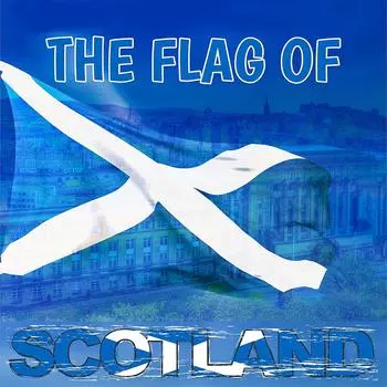 Sagit Scotland, 3x5, футов, 210D, нейлон, премиум, на открытом воздухе, с вышивкой, шотландский, флаг One Size