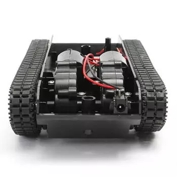 Sagit Smart Robot Tank Car Комплект шасси с резиновыми гусеницами для двигателя 130 One Size чёрный