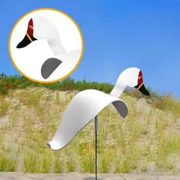 Sagit Swirl Bird — причудливая и динамичная птица, которая кружится от легкого садового ветерка. One Size белый