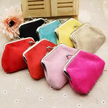 Sagit Женский вельветовый маленький кошелек с держателем для монет, клатч, сумка One Size чёрный