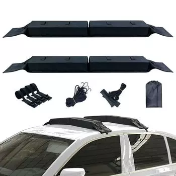 SAGVE Мягкий багажник на крышу автомобиля без рейлингов для перевозки досок для серфинга, не требующий инструментов, простой в установке, совместимый со всеми автомобилями, грузоподъемность 60 кг, багажник, стойка, требуется,