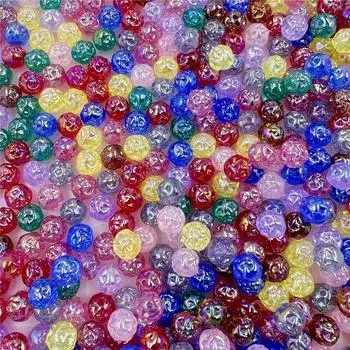 Сахар с отверстием для ожерелья и сережек, акрил, 11,2 мм, материал ручной работы, желе, цветное ремесло, сделай сам, 20 шт., подвески, аксессуары для изготовления ювелирных изделий розовый