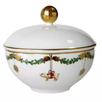 Сахарница Royal Copenhagen Star Fluted Christmas Collection 150 мл 2503156 2503156 [Товар] белый