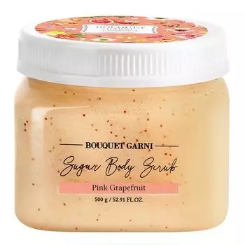 Сахарный скраб для тела Bouquet Garni с ароматом розового грейпфрута, 500 г, 1 шт.
