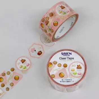 SAIEN Малярная лента прозрачная Tea Party 20 мм x 3 м HR-1012