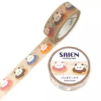 SAIEN Masking Tape Panda Donut UR-0217
