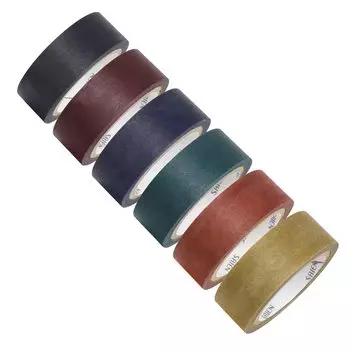 SAIEN SAIEN Малярная лента Trip Размер 15 мм x 7 м x 6 наборов цветная UR-2020