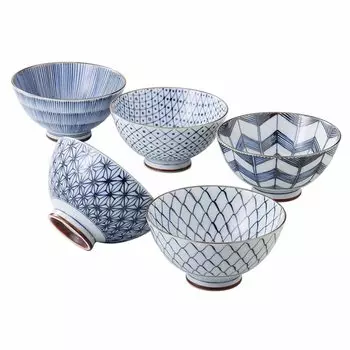 Керамика Saikai Керамика Arita Ware Kiyohide Печь для обжига чая, рис Диаметр 5 Старинная окрашенная посуда Чаша для чая Чай Японский рис Рис Новая жизнь Японская посудомоечная машина Сделано в синий