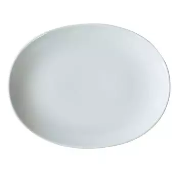 Saikai Pottery Hasami Ware Common Common Plate Dish Oval White Diameter Approximately 19cm Microwave Dishwasher Safe 17040 (Saikaitoki) белый