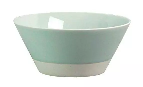Saikai Pottery Hasami Ware Essence ES Bowl (L) Diameter 6.9 inches (17.5 cm), Celadon Glaze 13679
