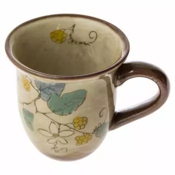 Saikai Pottery Hasami Ware Flower Mini Mug Strawberry Pattern Yellow 62841 жёлтый