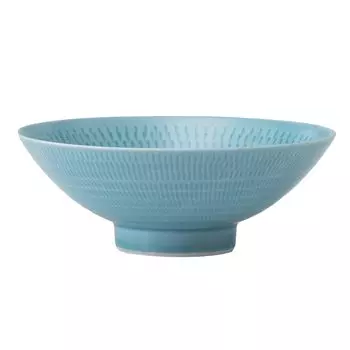 Saikai Pottery Hasami Ware Rice Tea Flat Tea Small Diameter Engraved White Indigo 24368 Bowl, Bowl, Bowl, Size, Approx. 12cm, Crest,