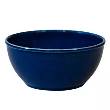 Saikaitoki Hasami Ware Common Bowl Dish Navy Diameter 12cm Microwave Dishwasher Safe Made in Japan 13225 Approx.