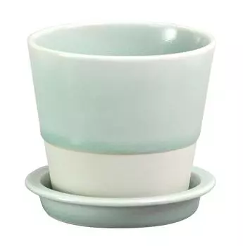 Saikaitoki Hasami Ware Table Pot Celadon Glaze Color 13684 Essence (Flower Pot)
