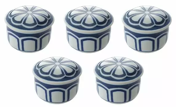 Saikaitoki Средняя миска Chawanmushi с крышкой для хранения Mino Kikuwari объемом 275 мл Миска, Миска, Chawanmushi, Крышка, Большая, Гостеприимство, Контейнер, Соленья,