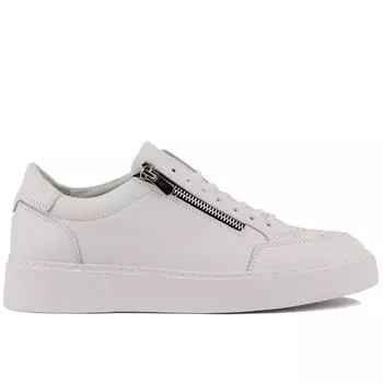 Sail Lakers - Белые кожаные мужские повседневные туфли на шнуровке