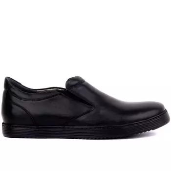 Sail Lakers - Черная кожаная мужская обувь