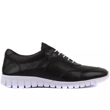 Sail Lakers - Черная кожаная мужская повседневная обувь