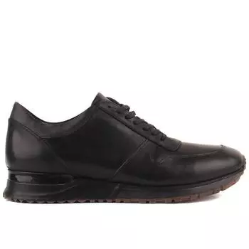 Sail Lakers - Черная кожаная мужская повседневная обувь