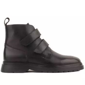 Sail Lakers - Черные кожаные мужские ботинки на липучке Eva Sole