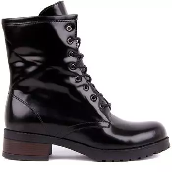 Sail Lakers - Черные кожаные женские ботинки Acma