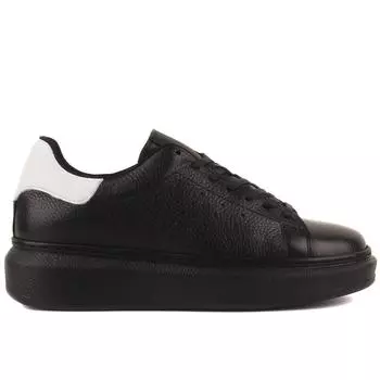 Sail Lakers - Черные кожаные женские повседневные туфли на шнуровке