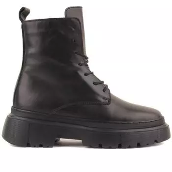 Sail Lakers - черные кожаные женские сапоги на молнии