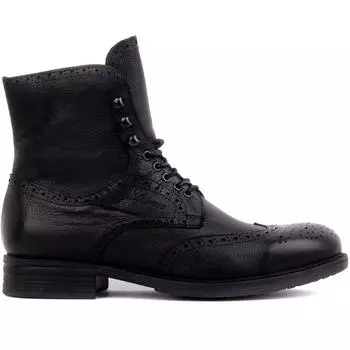Sail Lakers - Черные мужские кожаные ботинки