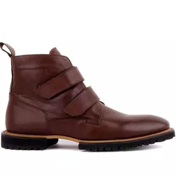 Sail Lakers - коричневые кожаные мужские ботинки на липучке