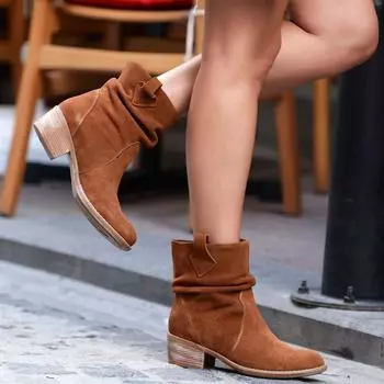 Sail Lakers - коричневые замшевые женские ботинки