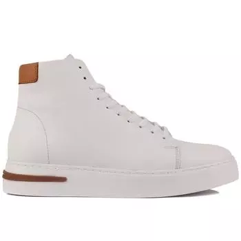 Sail Lakers - мужские белые кожаные кроссовки на шнуровке