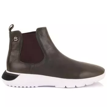 Sail Lakers - Мужские кожаные ботинки челси цвета хаки без молнии