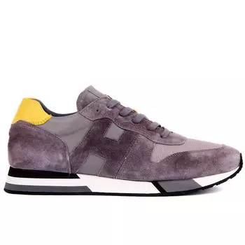 Sail Lakers - Мужские кожаные кроссовки серые замшевые