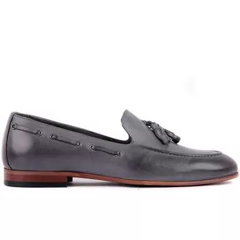 Sail Lakers - Серые кожаные мужские туфли