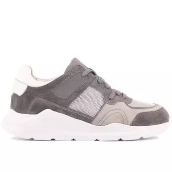 Sail Lakers - Серые замшевые, серые, белые кожаные мужские кроссовки на шнуровке