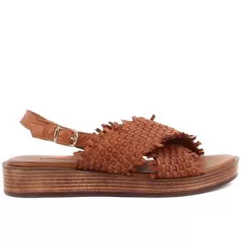Sail Lakers - Светло-коричневые кожаные женские сандалии