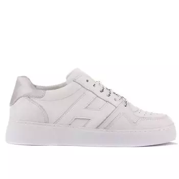 Sail Lakers — женские белые кожаные повседневные туфли на шнуровке