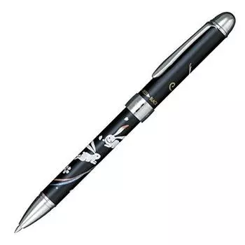 Sailor 16-0332-220 Перьевая ручка, многофункциональная ручка, 2 цвета + Sharp Elegant Maki-Ei, кролик, черная