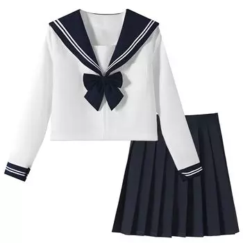 Sailor Authentic JK High School Cosplay 2 Длинные рукава и Короткие Sailor 3 Piece Плиссированные JK Cosplay School Плиссированные JK School Cultural Class Kansai