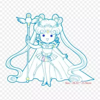 Sailor Cosmos Chibi Chibi Chibiusa железные нашивки для одежды, наклейки с аппликациями на одежду, термочувствительная нашивка на заказ
